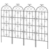 Gardening Tools: VEVOR 4 Packs Metal Garden Trellis for Climbing Plant Support 71x20 in Rustproof