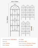 Gardening Tools: VEVOR 4 Packs Metal Garden Trellis for Climbing Plant Support 71x20 in Rustproof