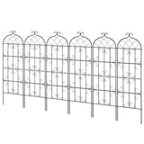 Gardening Tools: VEVOR 4 Packs Metal Garden Trellis for Climbing Plant Support 71x20 in Rustproof
