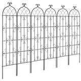 Gardening Tools: VEVOR 4 Packs Metal Garden Trellis for Climbing Plant Support 71x20 in Rustproof