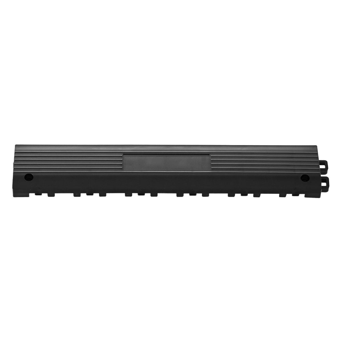 Transition Edge Kit, 11-Piece, Durable Straight Garage Floor Edging, PP Material, Easy Installation, Edge Protection for Wet Area Restaurant Pool, Only Compatible with Drainage Mats, Black