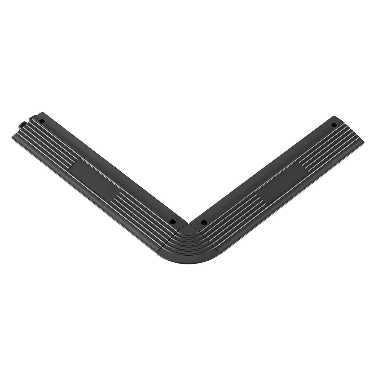 Transition Edge Kit, 11-Piece, Durable Straight Garage Floor Edging, PP Material, Easy Installation, Edge Protection for Wet Area Restaurant Pool, Only Compatible with Drainage Mats, Black