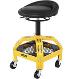 Mobility & Accessibility: VEVOR Rolling Garage Stool, 300LBS Capacity, Adjustable Height from 24 in to 28.7 in, Mechanic Seat with 360-degree Swivel Wheels and Tool Tray, for Workshop, Auto Repair Shop, Yellow