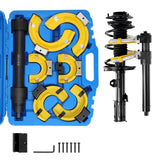 Automotive Repair & Speciality Tools: VEVOR Strut Spring Compressor Set, Macpherson Strut Spring Compressor Kit, Interchangeable Fork Strut Coil Extractor Remover Tool, with Yellow Protective Sleeve and Carrying Case