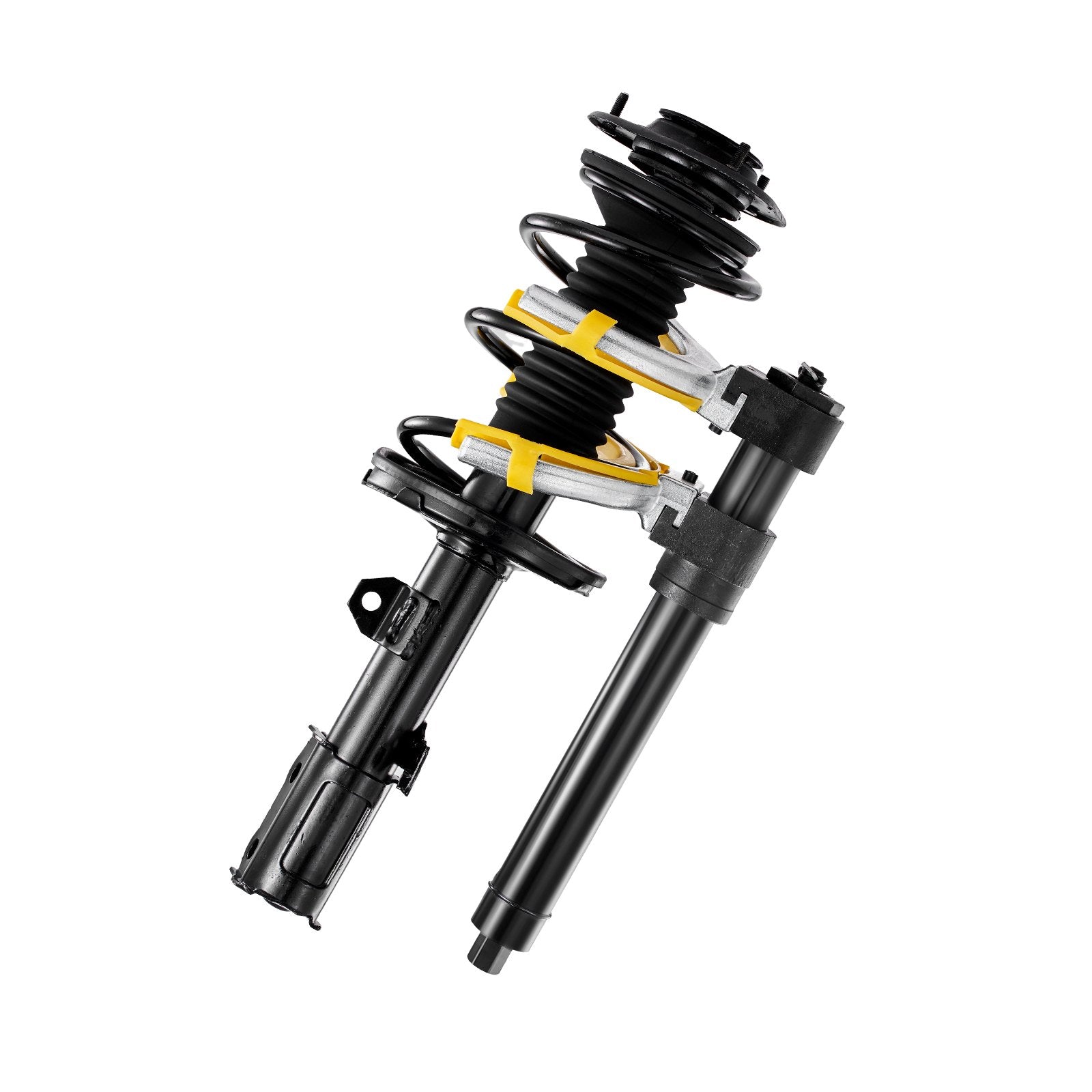 Automotive Repair & Speciality Tools: VEVOR Strut Spring Compressor Set, Macpherson Strut Spring Compressor Kit, Interchangeable Fork Strut Coil Extractor Remover Tool, with Yellow Protective Sleeve and Carrying Case