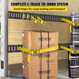 Automotive Repair & Speciality Tools: VEVOR E Track Tie Down Rail Kit 30PCs 1.52m E Track Rails Enclosed Cargo Trailer