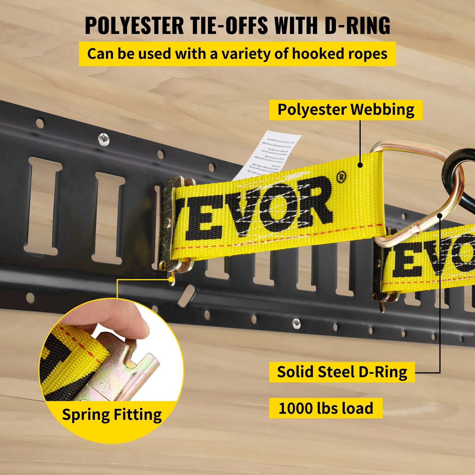 Automotive Repair & Speciality Tools: VEVOR E Track Tie Down Rail Kit 30PCs 1.52m E Track Rails Enclosed Cargo Trailer