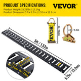 Automotive Repair & Speciality Tools: VEVOR E Track Tie Down Rail Kit 30PCs 1.52m E Track Rails Enclosed Cargo Trailer