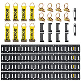 Automotive Repair & Speciality Tools: VEVOR E Track Tie Down Rail Kit 30PCs 1.52m E Track Rails Enclosed Cargo Trailer