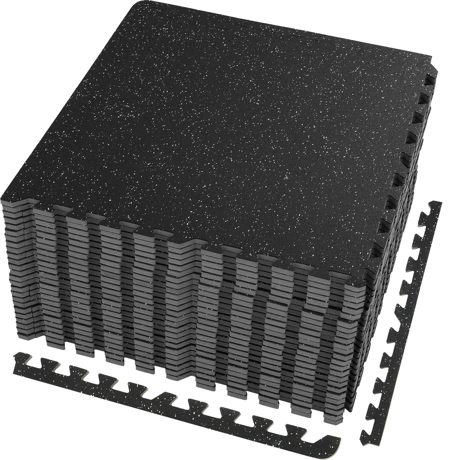 Free Weights: VEVOR EVA Interlocking Foam Floor Mats, 0.56 in Thickened 25 Pcs Puzzle Rubber Tiles, 24 x 24 in Exercise Floor Mat for Workout & Fitness, Heavy Duty Flooring Mats for Home, Gym, Office-100 Sq Ft