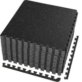 Free Weights: VEVOR EVA Interlocking Foam Floor Mats, 0.56 in Thickened 25 Pcs Puzzle Rubber Tiles, 24 x 24 in Exercise Floor Mat for Workout & Fitness, Heavy Duty Flooring Mats for Home, Gym, Office-100 Sq Ft
