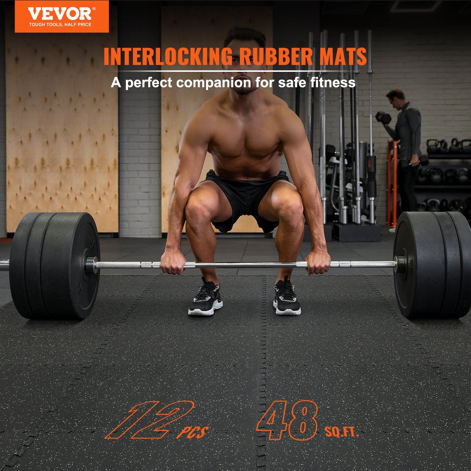 Makeup Organisation & Storage: VEVOR 12 PCS 14 mm Thick Gym Floor Mats, 24" x 24" EVA Foam & Rubber Top Interlocking Workout Floor Mats with 4.5 m² Coverage, Waterproof Exercise Puzzle Flooring for Gym, Home, Garage, Basemen