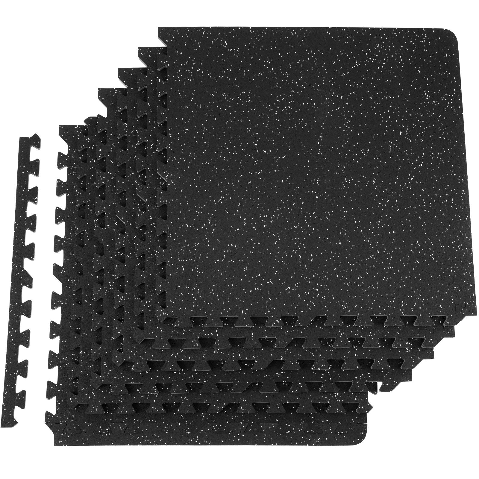 Makeup Organisation & Storage: VEVOR 6 PCS 1/2 inch Thick Gym Floor Mats, 24" x 24" EVA Foam & Rubber Top Interlocking Workout Floor Mats with 24 sq.ft Coverage, Waterproof Exercise Puzzle Flooring for Gym, Home, Garage, Basement
