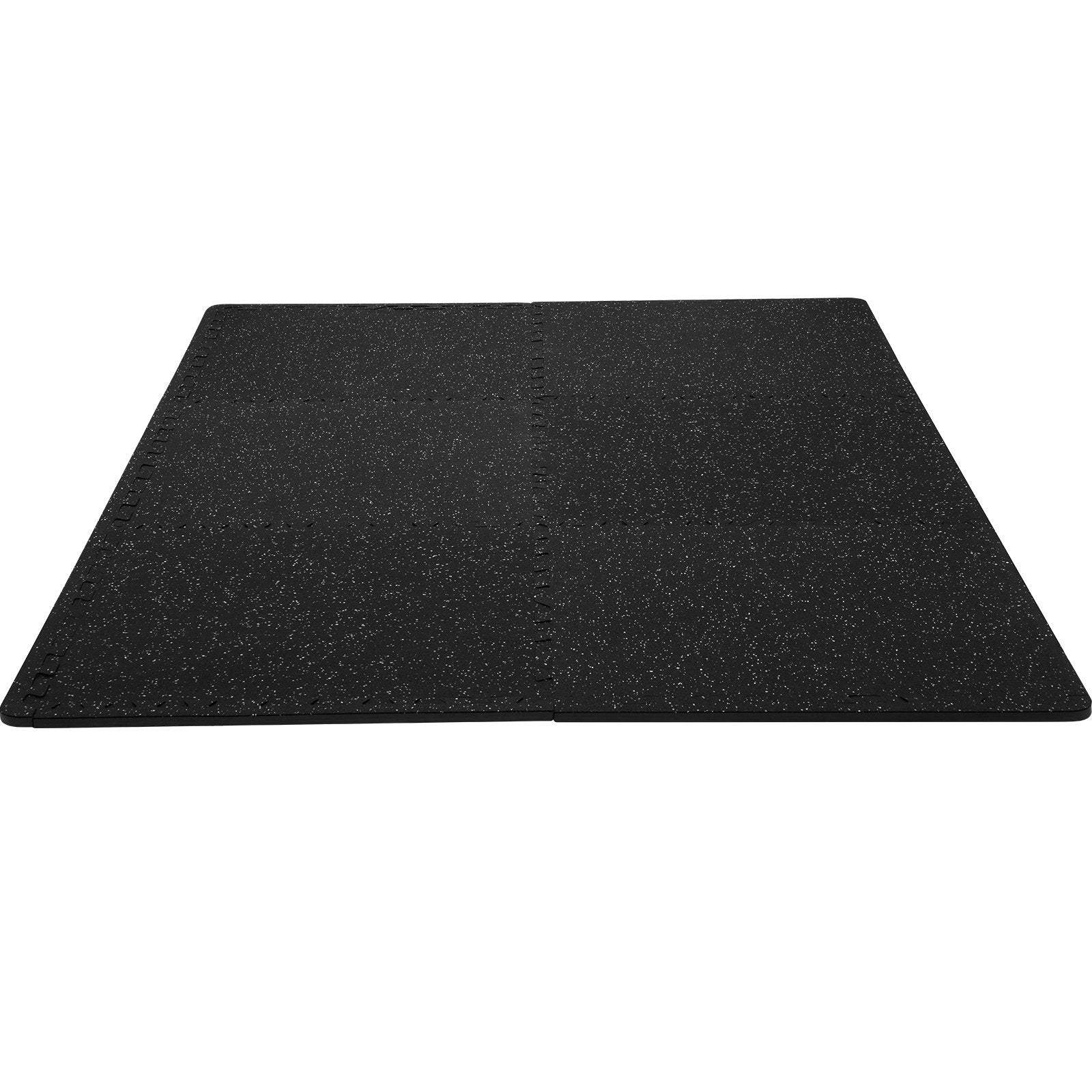 Makeup Organisation & Storage: VEVOR 6 PCS 1/2 inch Thick Gym Floor Mats, 24" x 24" EVA Foam & Rubber Top Interlocking Workout Floor Mats with 24 sq.ft Coverage, Waterproof Exercise Puzzle Flooring for Gym, Home, Garage, Basement