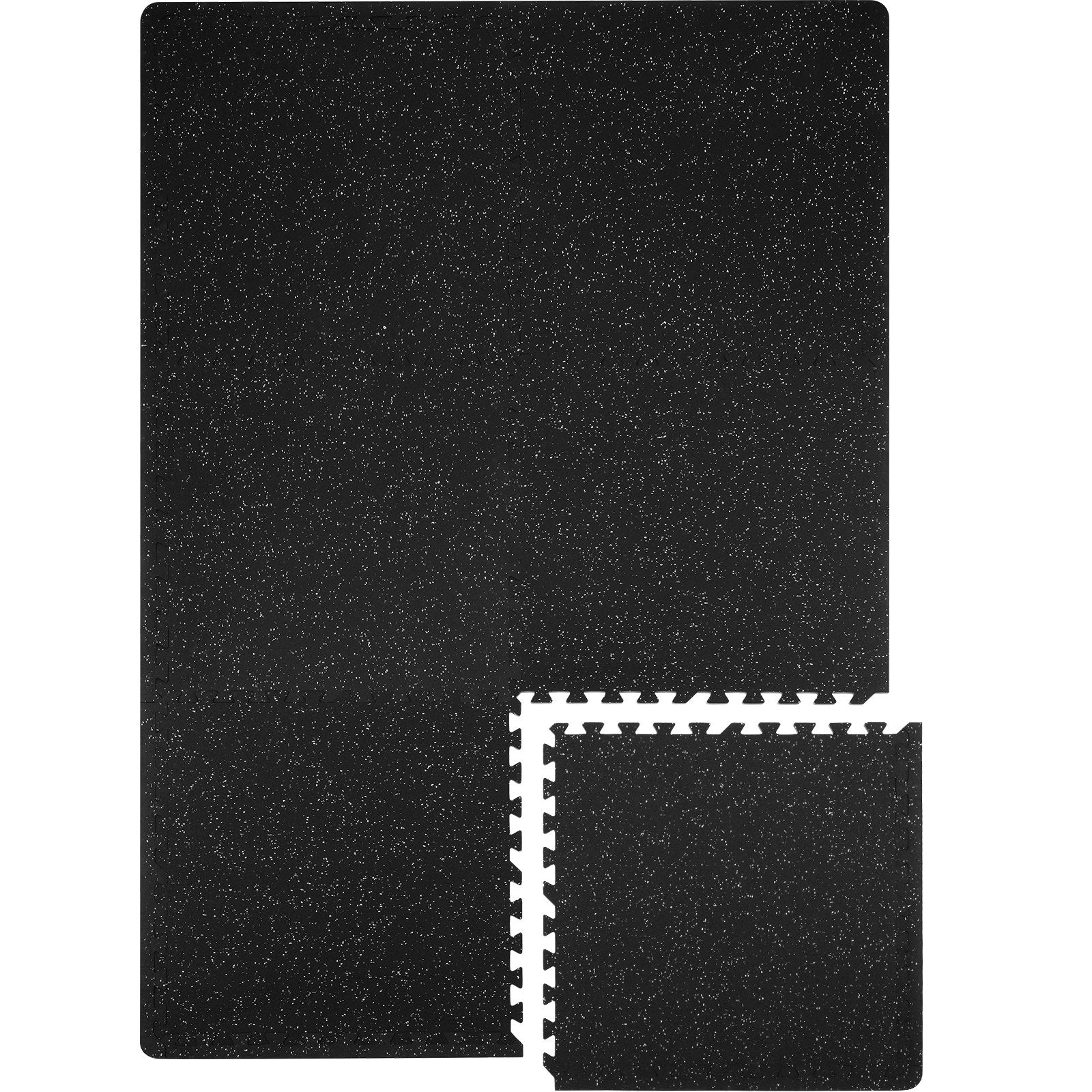 Makeup Organisation & Storage: VEVOR 6 PCS 1/2 inch Thick Gym Floor Mats, 24" x 24" EVA Foam & Rubber Top Interlocking Workout Floor Mats with 24 sq.ft Coverage, Waterproof Exercise Puzzle Flooring for Gym, Home, Garage, Basement