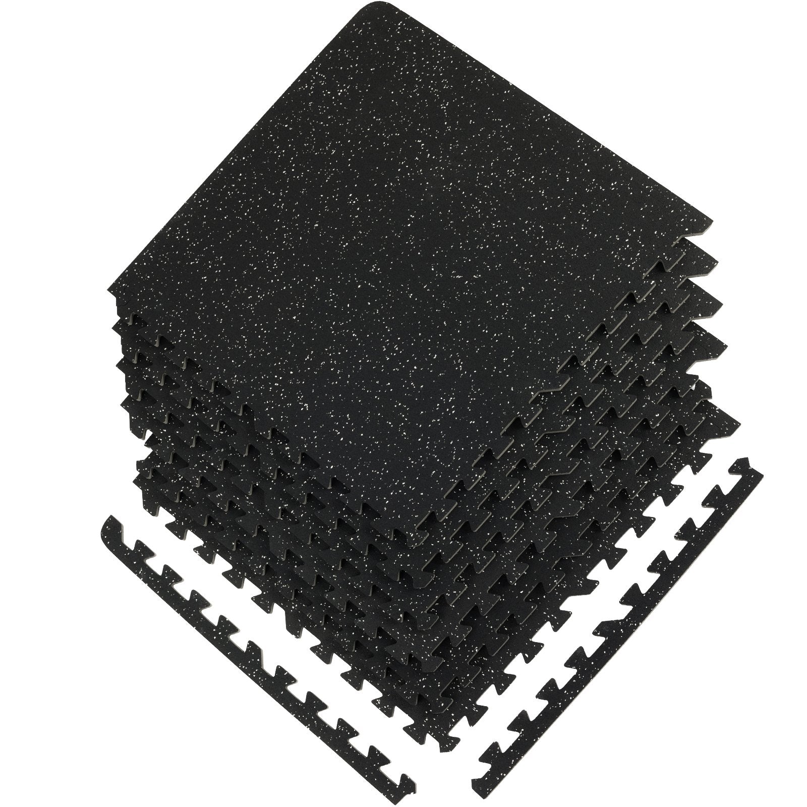 Makeup Organisation & Storage: VEVOR 6 PCS 1/2 inch Thick Gym Floor Mats, 24" x 24" EVA Foam & Rubber Top Interlocking Workout Floor Mats with 24 sq.ft Coverage, Waterproof Exercise Puzzle Flooring for Gym, Home, Garage, Basement