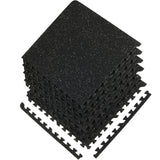 Makeup Organisation & Storage: VEVOR 6 PCS 1/2 inch Thick Gym Floor Mats, 24" x 24" EVA Foam & Rubber Top Interlocking Workout Floor Mats with 24 sq.ft Coverage, Waterproof Exercise Puzzle Flooring for Gym, Home, Garage, Basement