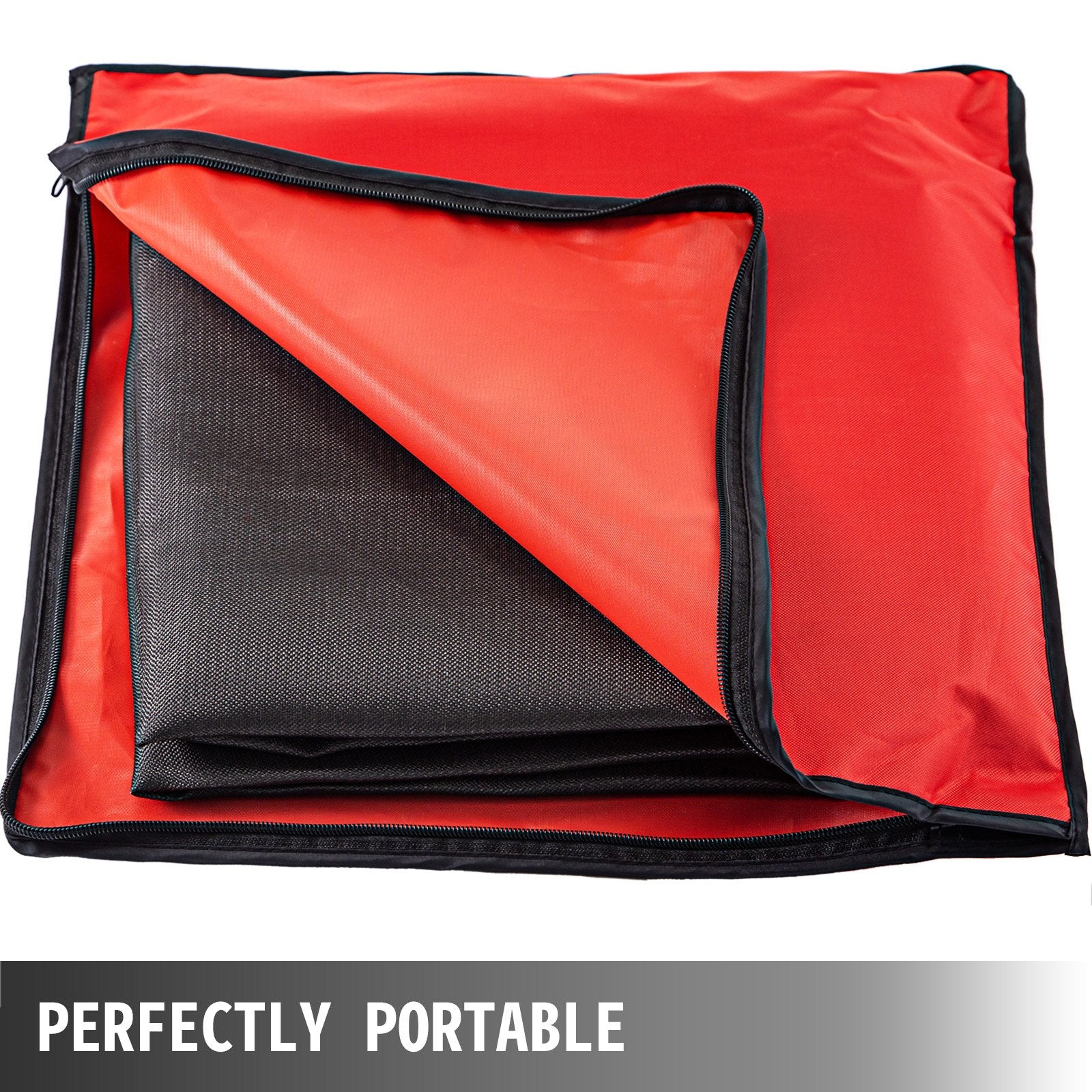 Caravan Accessories: VEVOR 10 x 10 Ft Welding Blanket Black Fiberglass Blanket Portable Fiberglass Fire Retardant Blanket Welding Mat Welding Fireproof Thermal Resistant Insulation With Carry Bag
