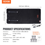 Heating Pads: VEVOR Sauna Blanket for Detoxification, Portable Far Infrared Sauna for Home, Oxford Sauna Bag w/ Arm Holes & Carbon Fiber Heating, 1-6 Level Adjustable Temp, 5-60 Minutes Timer, 1800x800mm