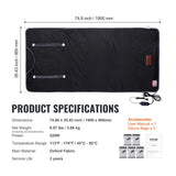 Heating Pads: VEVOR Sauna Blanket for Detoxification, Portable Far Infrared Sauna for Home, Oxford Sauna Bag w/ Arm Holes & Carbon Fiber Heating, 1-6 Level Adjustable Temp35-80°C, 5-60 Minutes Timer, 1900x900mm
