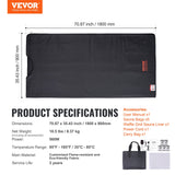 Heating Pads: VEVOR Sauna Blanket for Detoxification, Portable Far Infrared Sauna for Home Relaxation, 1-6 Level Adjustable Temprature Rannge 35-85°C, 1-60 Minutes Timer,1800x800mm