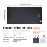 Heating Pads: VEVOR Sauna Blanket for Detoxification, Portable Far Infrared Sauna for Home Relaxation, 1-6 Level Adjustable Temprature Rannge 35-85°C, 1-60 Minutes Timer,1800x800mm