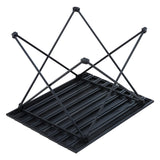 Camp Furniture: VEVOR Folding Camping Table, Outdoor Portable Side Tables, Lightweight Fold Up Table, Aluminum Alloy Ultra Compact Work Table with Carry Bag, For Cooking, Beach, Picnic, Travel, 22.2x15.9 inch, Black