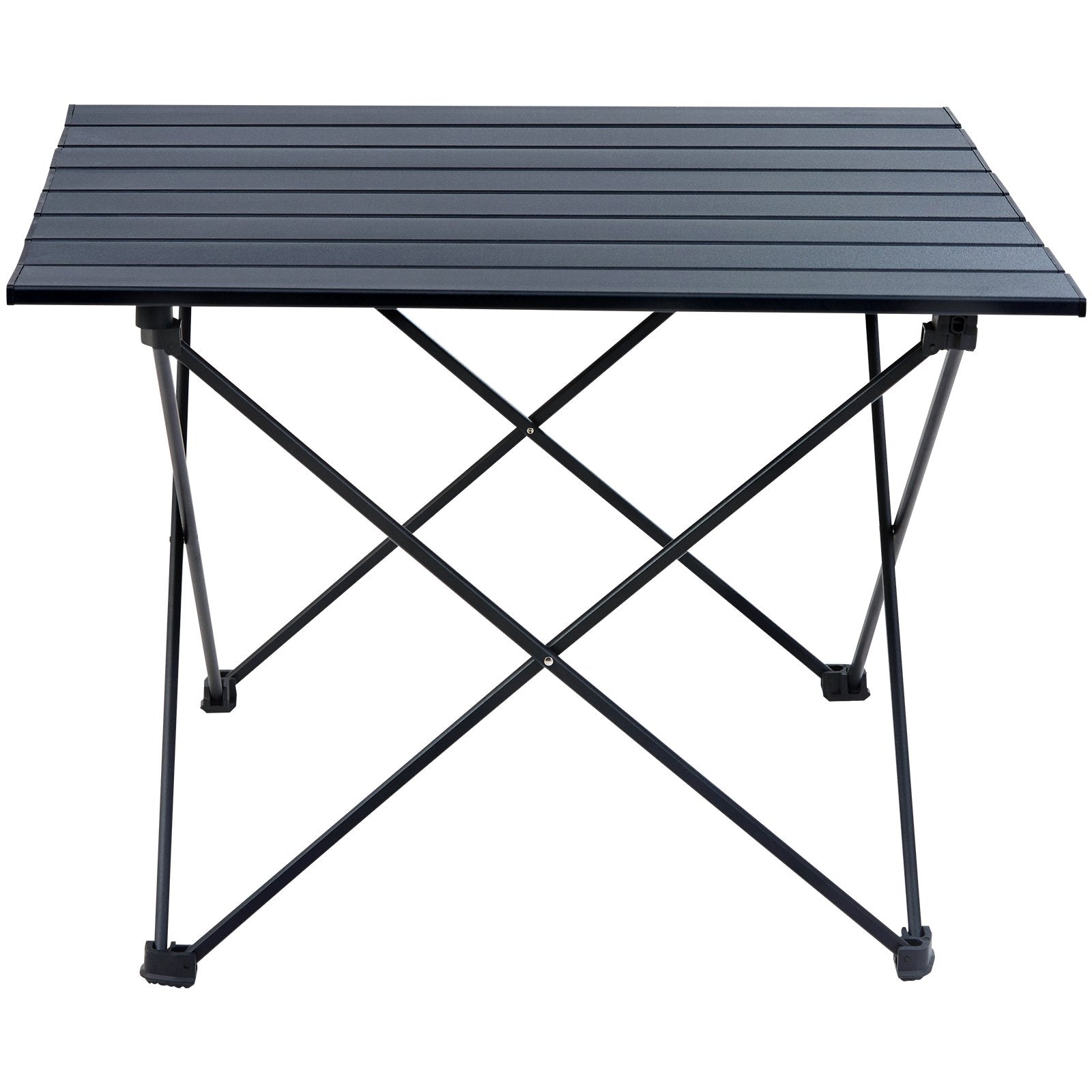 Camp Furniture: VEVOR Folding Camping Table, Outdoor Portable Side Tables, Lightweight Fold Up Table, Aluminum Alloy Ultra Compact Work Table with Carry Bag, For Cooking, Beach, Picnic, Travel, 22.2x15.9 inch, Black