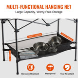 Outdoor Sofas & Lounge Sets: VEVOR Folding Camping Table, Outdoor Portable Side Tables, Lightweight Fold Up Table, Aluminum & Steel Ultra Compact Work Table with Large Storage and Carry Bag, For Beach, Picnic, Travel, 24x16 inch