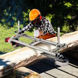 Chainsaws: VEVOR Portable Chainsaw Mill 14"-36" Guide Bar 0.2"-11.81" Cutting Thickness