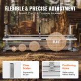 Chainsaws: VEVOR Chainsaw Mill, Portable Sawmill 14"-48" Guide Bar, Galvanized Steel Chainsaw Planking Mill with 0.2"-11.81" Cutting Thickness, Wood Lumber Cross Cutting Saw Mill for Builders and Woodworkers