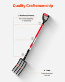 Seasonings & Spices: VEVOR 4 Tines Garden Fork Fiberglass Handle 45 in Spading Pitchfork Heavy Duty