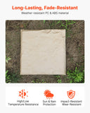 Outdoor Play Equipment: VEVOR Garden Stepping Stones, 16Pcs 39.5x39.5 cm, Decorative Stepping Stones with Stakes, Weather-Resistant Plastic Pathway Pavers, Smooth Surface, Outdoor Walkway for Lawn Patio Landscape, Beige