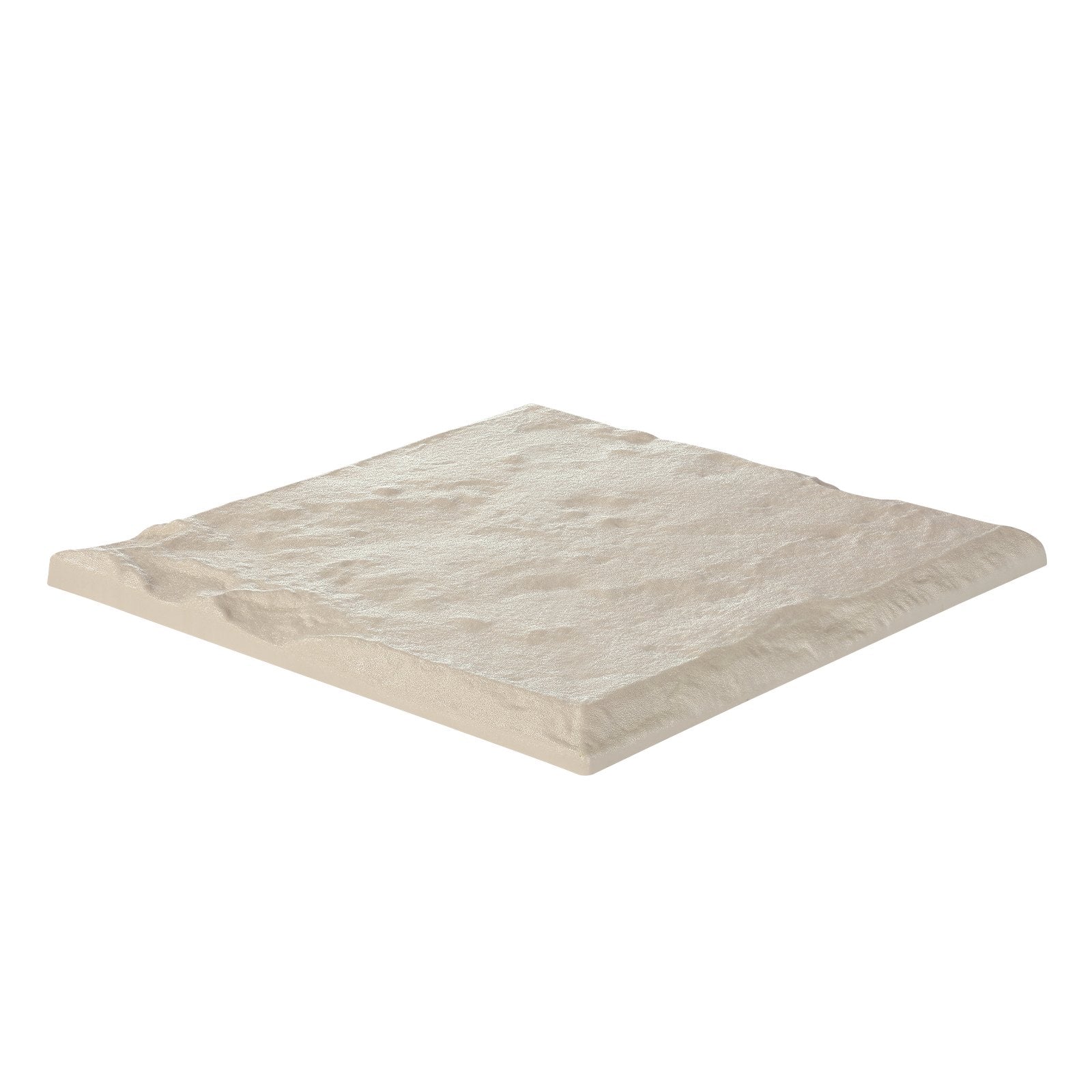 Garden Stepping Stones, 16Pcs 39.5x39.5 cm, Decorative Stepping Stones with Stakes, Weather-Resistant Plastic Pathway Pavers, Smooth Surface, Outdoor Walkway for Lawn Patio Landscape, Beige