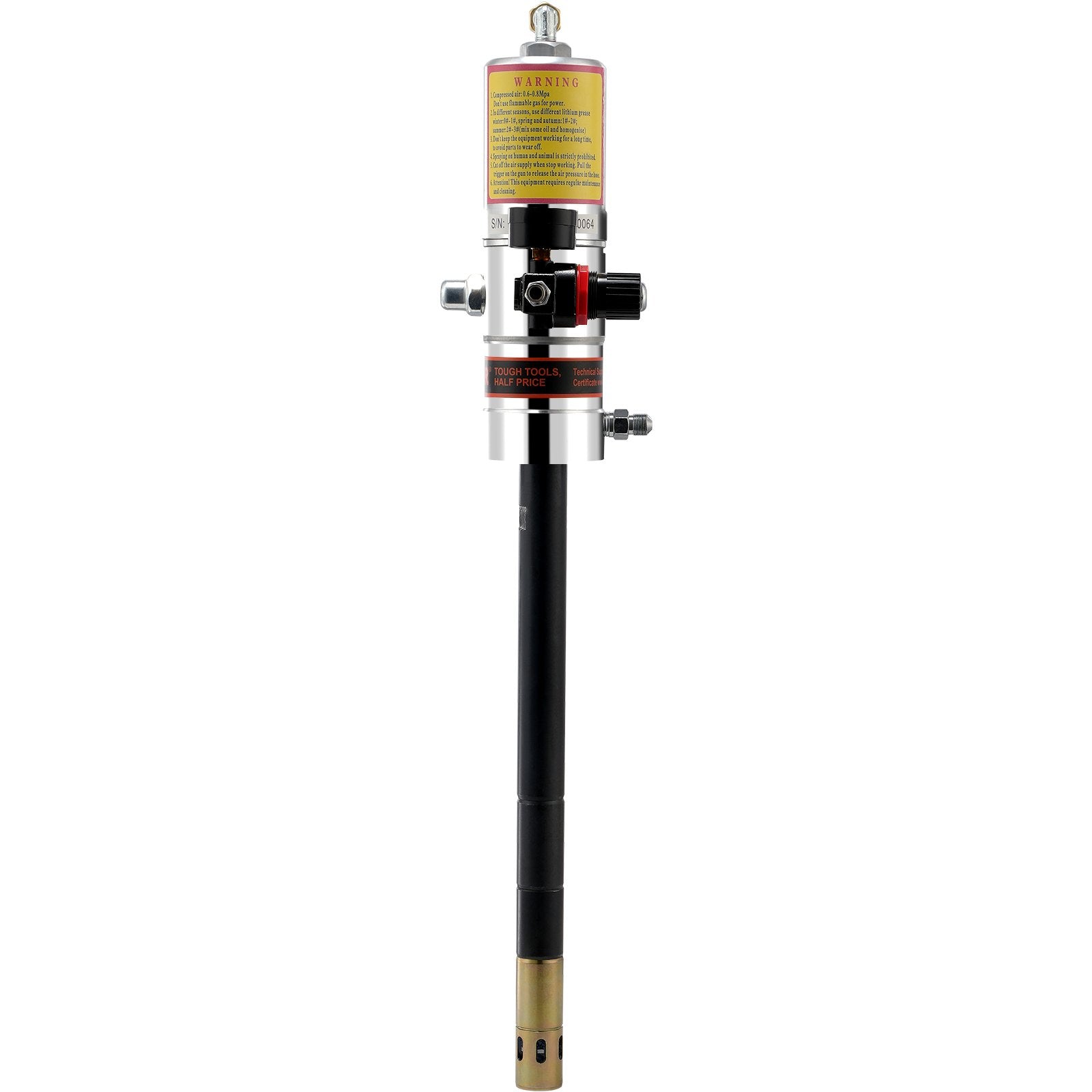 Food Storage: VEVOR Grease Pump, 50:1 Pressure Ratio Air Operated Grease Pump with 3.88 m High Pressure Hose and Grease Gun, Pneumatic Grease Pump, Portable Lubrication Grease Pump with 360° Swivel Grease Gun Head