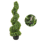 Garden Ornaments: VEVOR Artificial Topiaries Boxwood Trees, 7.6cm Tall (2 Pieces) Faux Topiary Plant Outdoor, All-year Green Feaux Plant w/ Replaceable Leaves for Decorative Indoor/Outdoor/Garden