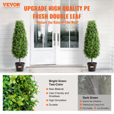 Artificial Flowers & Plants: VEVOR 2 Pack 91.4cm Artificial Boxwood Topiary Tree Faux Plant UV Decor In/Outdoor