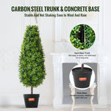 Artificial Flowers & Plants: VEVOR 2 Pack 91.4cm Artificial Boxwood Topiary Tree Faux Plant UV Decor In/Outdoor