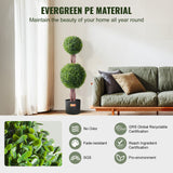 Artificial Flowers & Plants: VEVOR 2 Pack 91.4cm Artificial Boxwood Topiary Tree Faux Plant UV Decor In/Outdoor