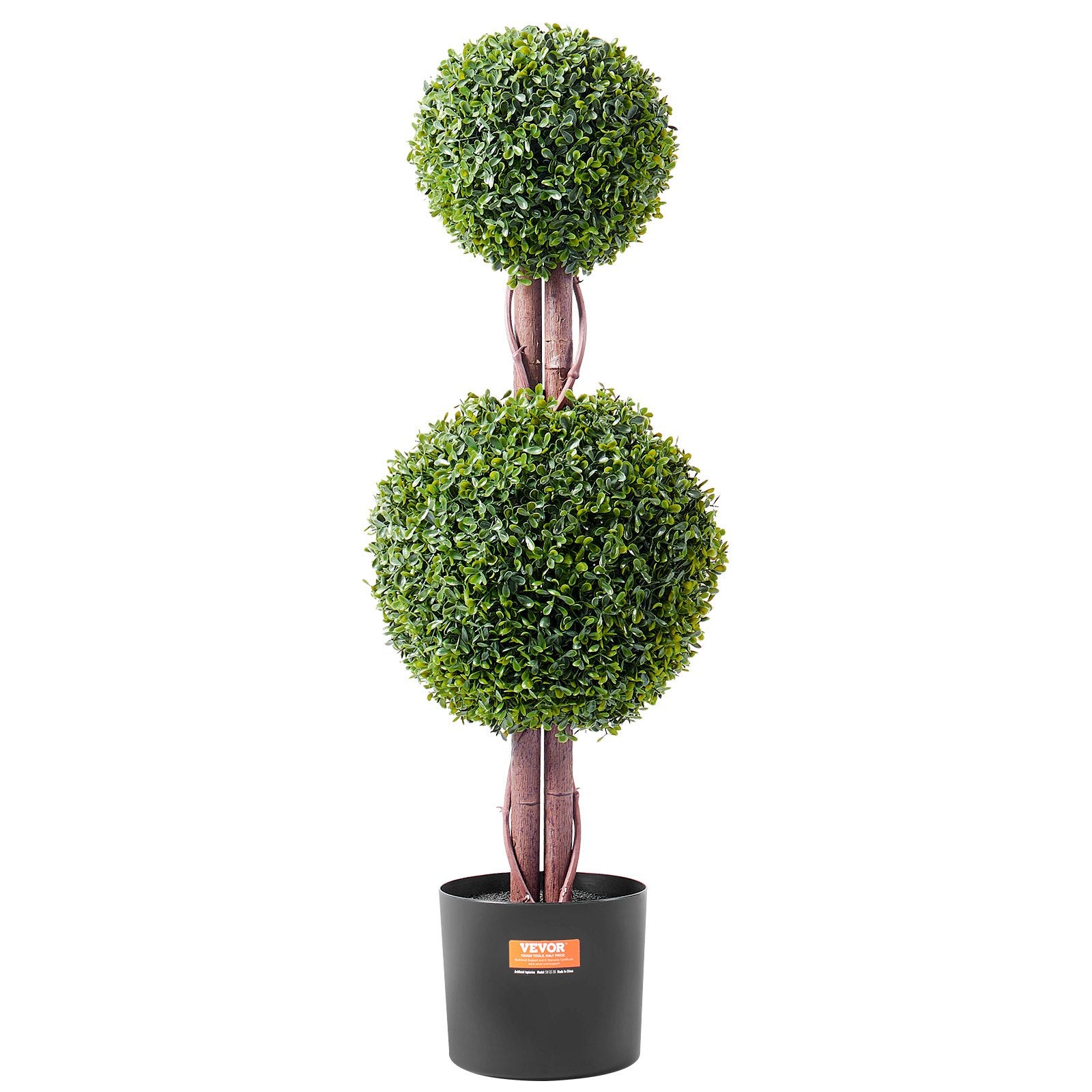 Artificial Flowers & Plants: VEVOR 2 Pack 91.4cm Artificial Boxwood Topiary Tree Faux Plant UV Decor In/Outdoor