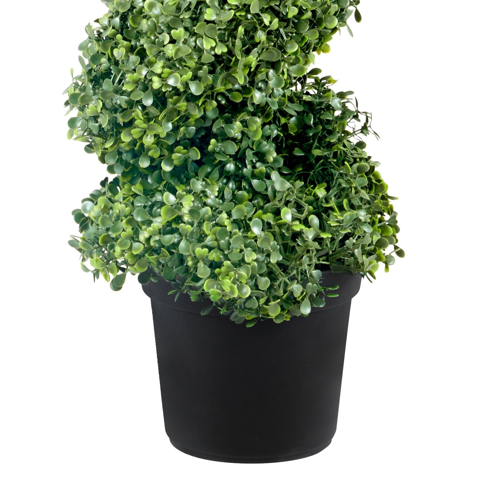 Garden Ornaments: VEVOR Artificial Topiaries Boxwood Trees, 10cm Tall (2 Pieces) Faux Topiary Plant Outdoor, All-year Green Feaux Plant w/ Replaceable Leaves for Decorative Indoor/Outdoor/Garden