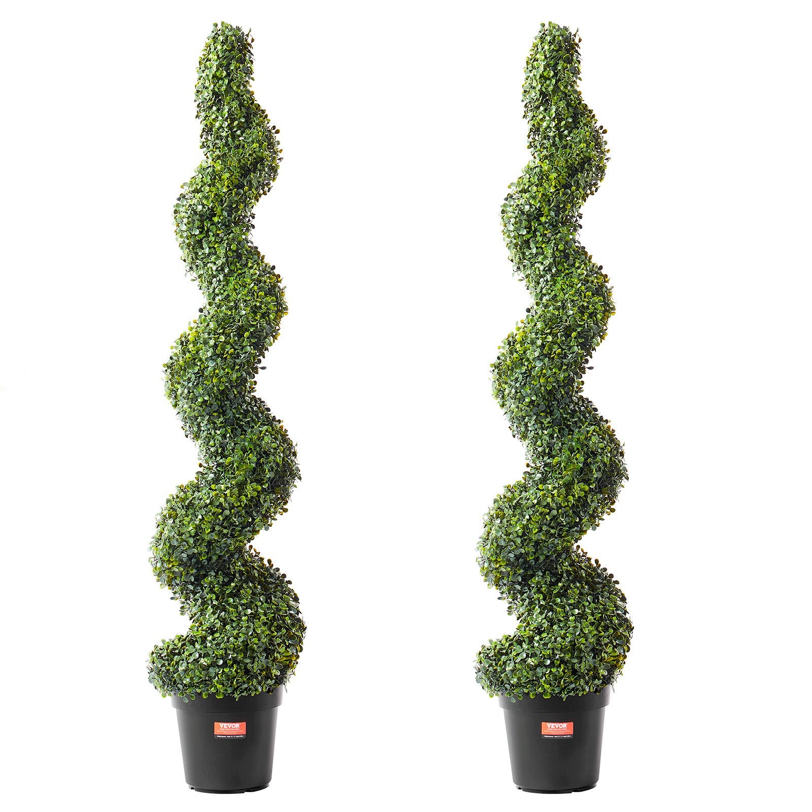 Artificial Flowers & Plants: VEVOR 2 Pack 152.4cm Artificial Boxwood Topiary Tree Faux Plant UV Decor In/Outdoor
