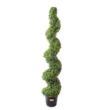 Artificial Flowers & Plants: VEVOR 2 Pack 152.4cm Artificial Boxwood Topiary Tree Faux Plant UV Decor In/Outdoor