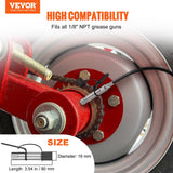 Fuel & Exhaust: VEVOR Grease Gun Coupler 2 Pack High Pressure Quick Release Oil Nozzle 10000 PSI