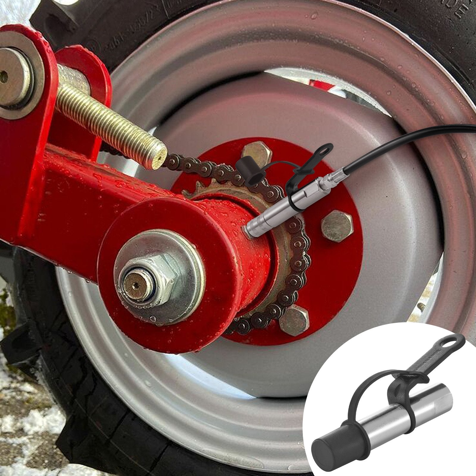 Fuel & Exhaust: VEVOR Grease Gun Coupler 2 Pack High Pressure Quick Release Oil Nozzle 10000 PSI