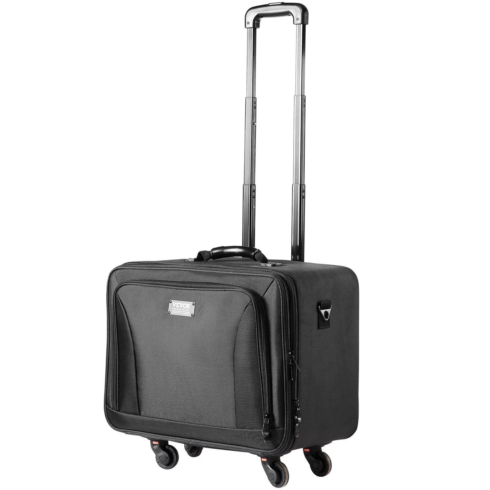 Makeup Organisation & Storage: VEVOR Rolling Makeup Train Case Large Storage 3 Tiers, Convenient Carry With Handle, Wheels, Strap, Professional Makeup Storage Organizer Box Make Up Carrier Waterproof Oxford, Black
