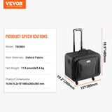 Makeup Organisation & Storage: VEVOR Rolling Makeup Train Case Large Storage 3 Tiers, Convenient Carry With Handle, Wheels, Strap, Professional Makeup Storage Organizer Box Make Up Carrier Waterproof Oxford, Black