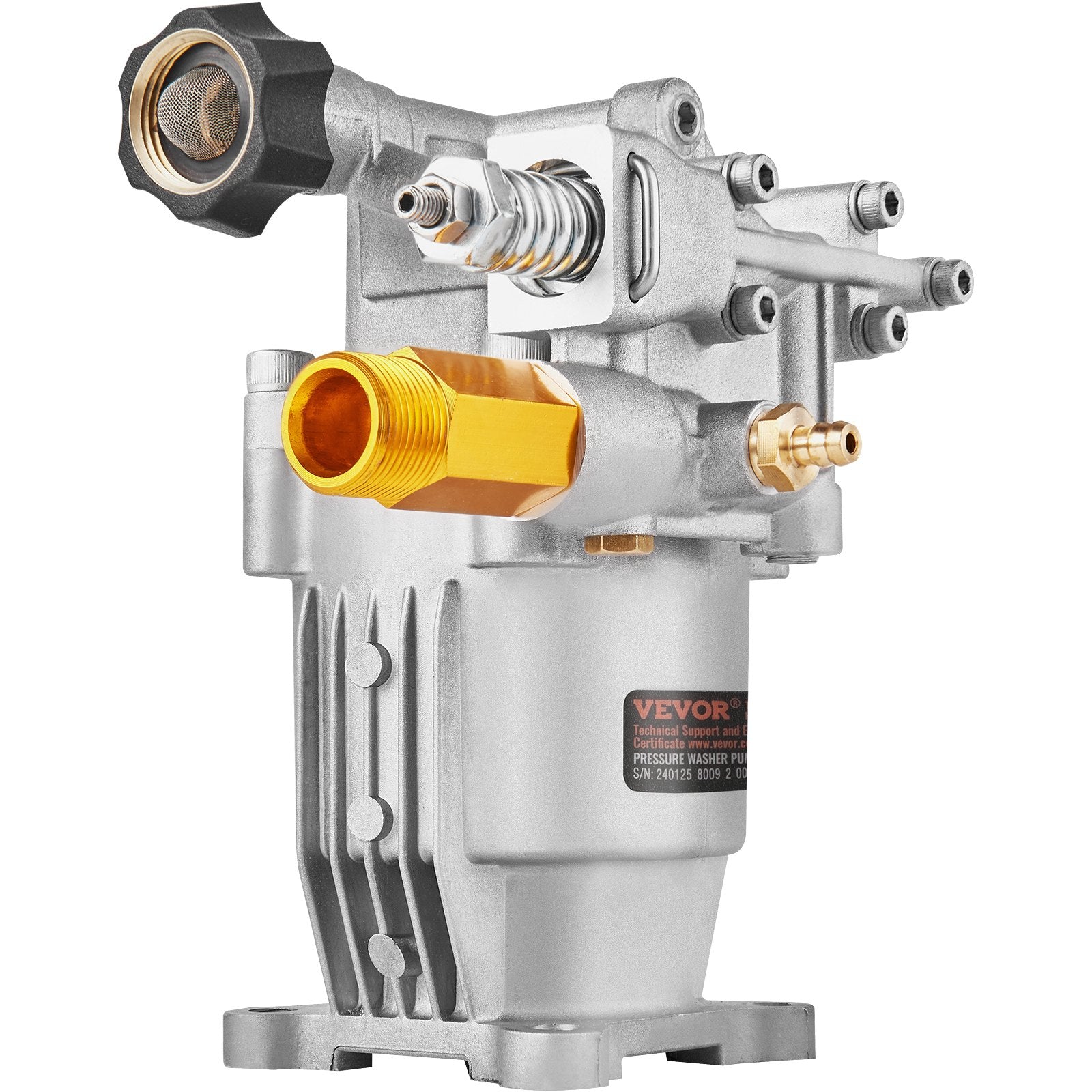 Fuel & Exhaust: VEVOR Pressure Washer Pump, 19 mm Shaft Horizontal, 3400 PSI, 2.5GPM, Replacement Power Washer Pumps Kit, Parts Washer Pump, Compatible with Honda, Simpson, RYOBI, Briggs & Stratton, Subaru, Craftsman