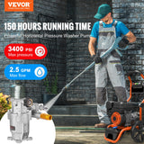 Fuel & Exhaust: VEVOR Pressure Washer Pump, 19 mm Shaft Horizontal, 3400 PSI, 2.5GPM, Replacement Power Washer Pumps Kit, Parts Washer Pump, Compatible with Honda, Simpson, RYOBI, Briggs & Stratton, Subaru, Craftsman