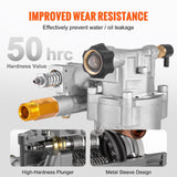 Fuel & Exhaust: VEVOR Pressure Washer Pump, 19 mm Shaft Horizontal, 3400 PSI, 2.5GPM, Replacement Power Washer Pumps Kit, Parts Washer Pump, Compatible with Honda, Simpson, RYOBI, Briggs & Stratton, Subaru, Craftsman